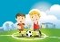 Стокові векторні зображення Діти футбол | Depositphotos®