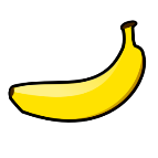 Free Clipart of Banana