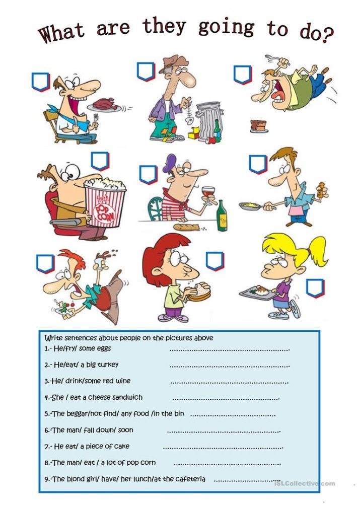 Описание: WHAT ARE THEY GOING TO DO? - English ESL Worksheets for distance ...