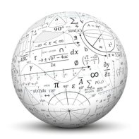 Картина/Плакат математика, ball, 3d математики, формул, символов, знаков, синус - intelligence * PIXERS.ru