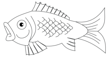 Розмальовка Риба | Розмальовки для дітей друк онлайн