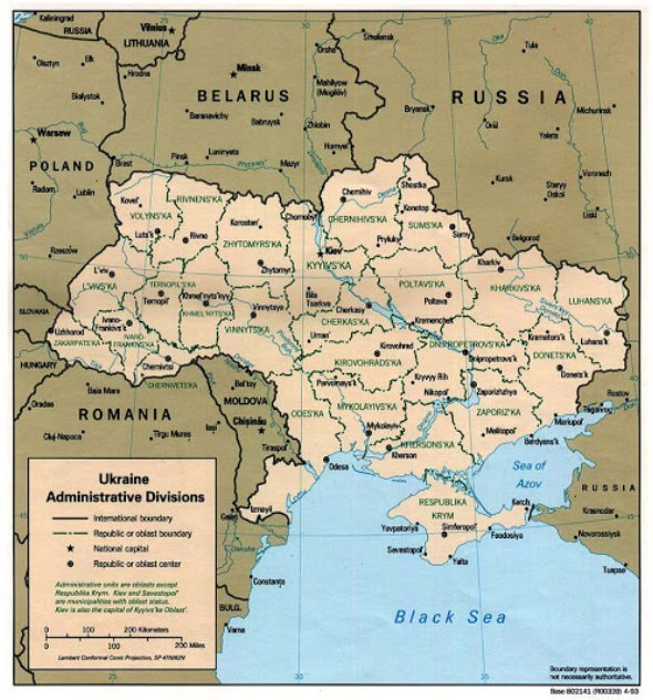 Карты Украины | Подробная карта Украины с областями и городами на ...