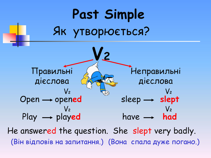 Презентація " Past Simple Tense"