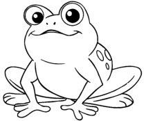 Результат пошуку зображень за запитом "жаба розмальовка"