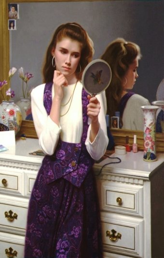 Результат пошуку зображень за запитом "девушка с зеркалом"