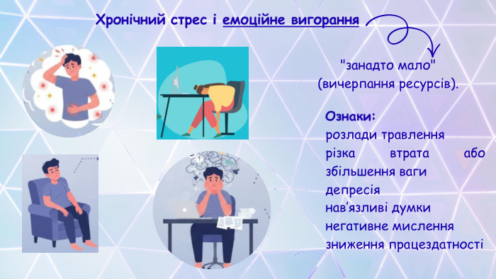 Хронічний стрес і емоційне вигорання
