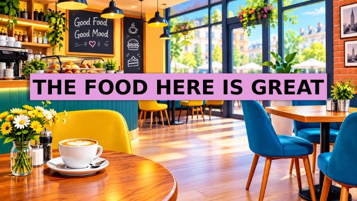 THE FOOD HERE IS GREAT
