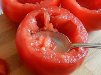 Яичница в помидоре - рецепт приготовления