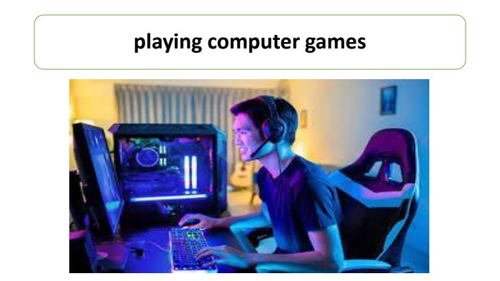 playing computer games