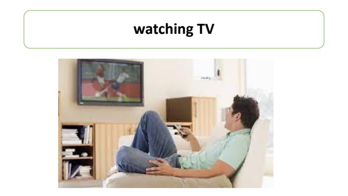 watching TV