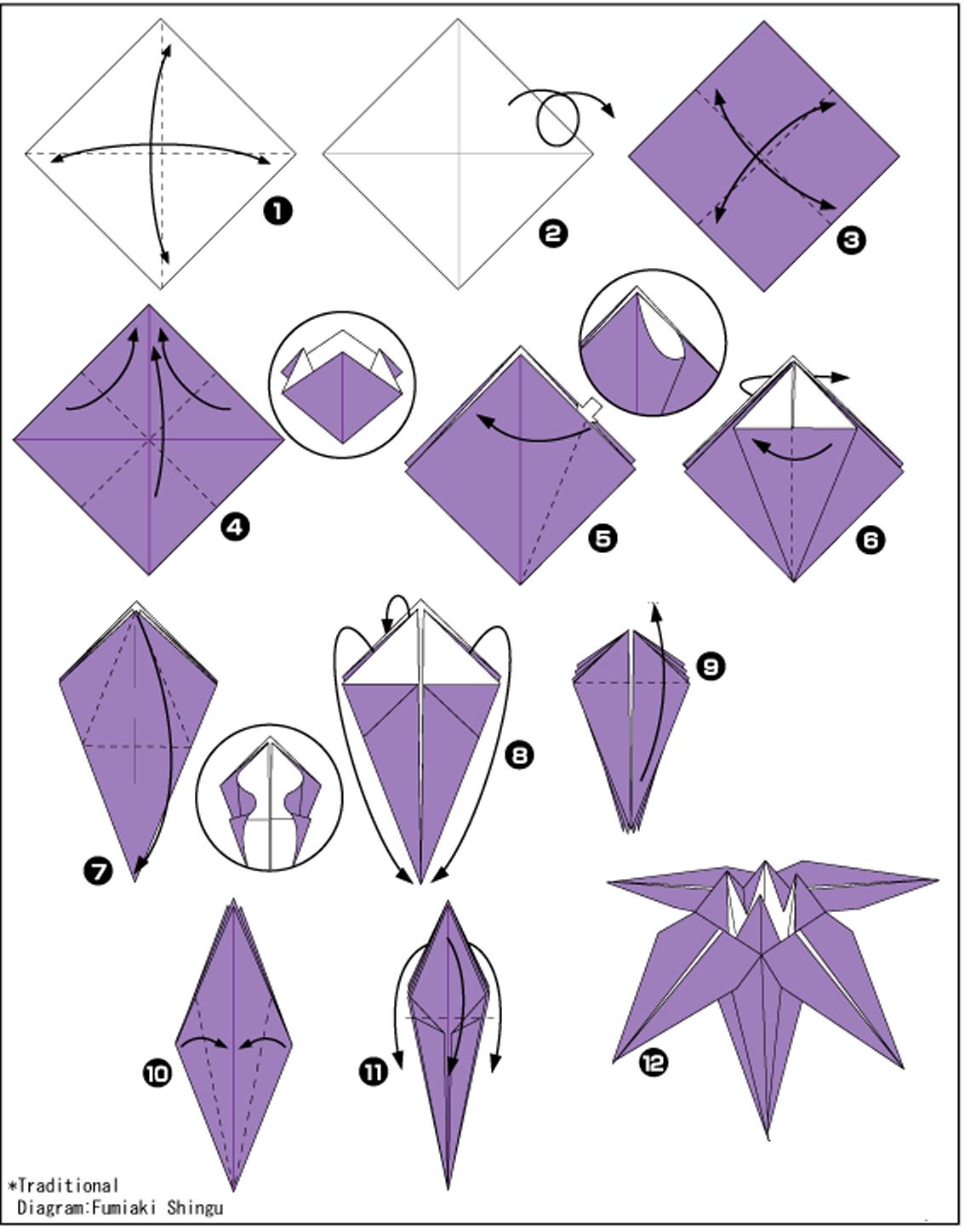 Простейшие оригами из бумаги пошаговое