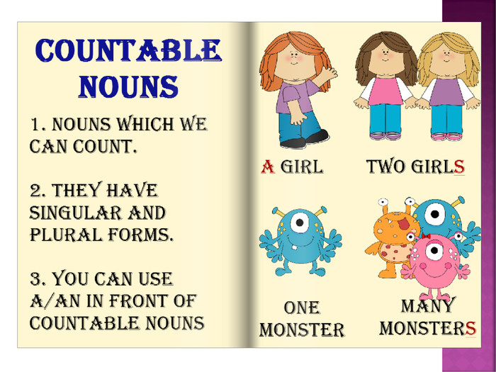 Картинки по запросу "countable and uncountable nouns правила українською"