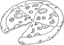 Результат пошуку зображень за запитом піцца розмальовка