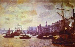 Claude Monet. The London Harbour.