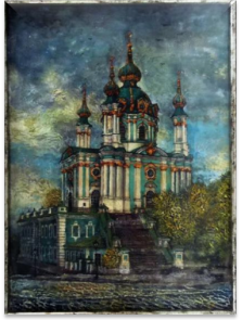 C:\Users\Зайчик\Desktop\на  ярмарку\андріївська церква\Никритин Дмитрий    Картина «Киев. Перед дождём».jpg