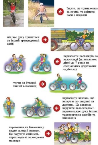 Картинки по запросу Велосипедистам забороняється