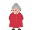 Cartoon Grandmother Glasses Old Lady Isolated Stock Vector (Royalty Free)  1470863963
