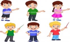Premium Vector | Cartoon kids with different posing
