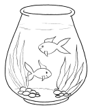 Картинки по запросу розмальовка акваріум