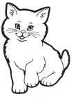 Картинки по запросу розмальовка котик для дітей