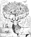 Картинки по запросу дерево на голові оленя  пригоди мюхгаузена