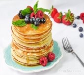 Американские панкейки классический рецепт | Рецепт (с изображениями) | Идеи  для блюд, Вкусняшки, Сладкий завтрак