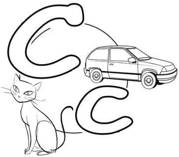 D:\Робота\ENGLISH\English\ABC\Cat-and-Car-Start-with-Letter-C-Coloring-Page.jpg