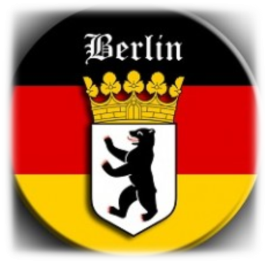 Магнит на холодильник герб города Берлин на флаге Германии