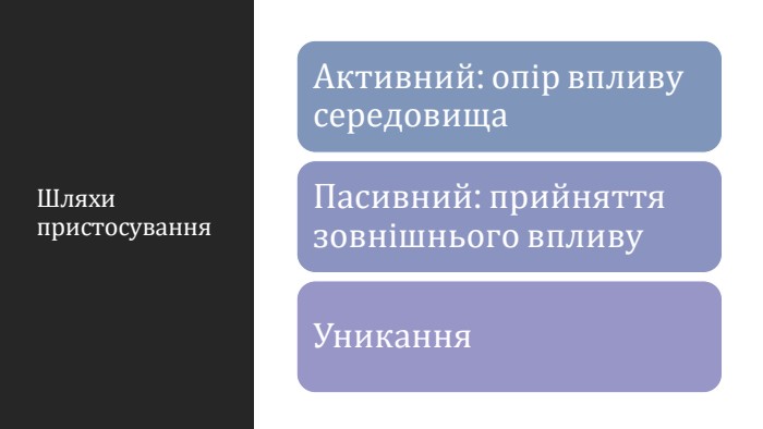 Шляхи пристосування