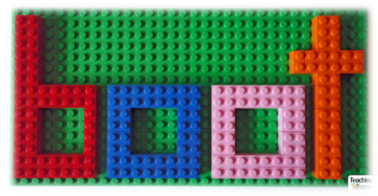 Letter Building with Lego