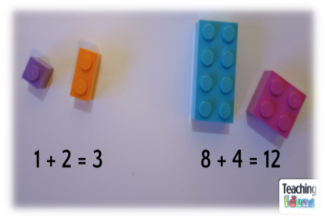 Addition using Lego bricks