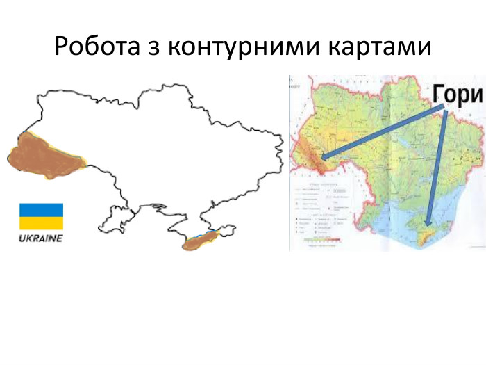 Робота з контурними картами
