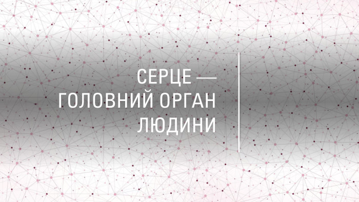 Серце — головний орган людини