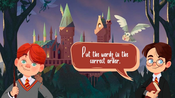 Put the words in thecorrect order.