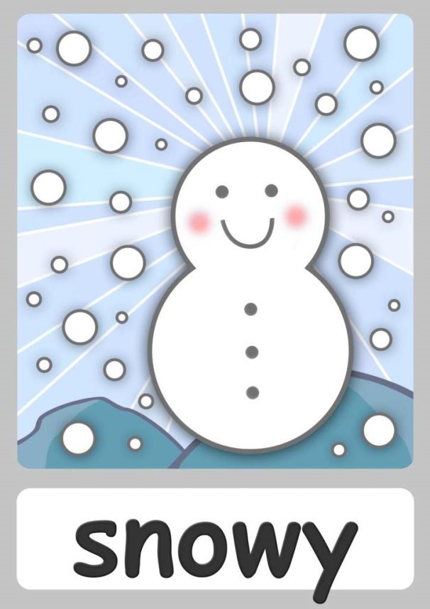 snowy-flashcard