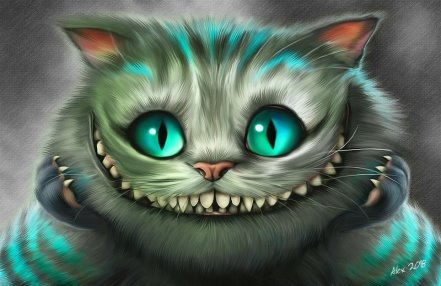 Картины на холсте Алиса в Стране Чудес Чеширский кот Шляпник Чаеп на IZI.ua  (5712272)