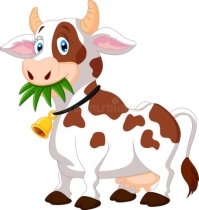 Happy cartoon cow stock vector. Illustration of smile - 45856180