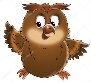 Пухлые коричневый сова — стоковое фото