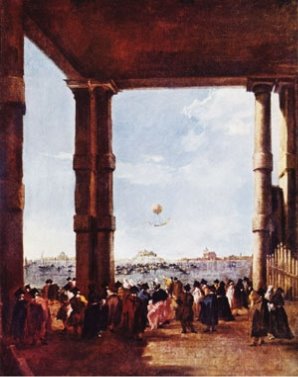  Гварді Франческа(1712 - 1793р.)  Підйом повітряної кулі.