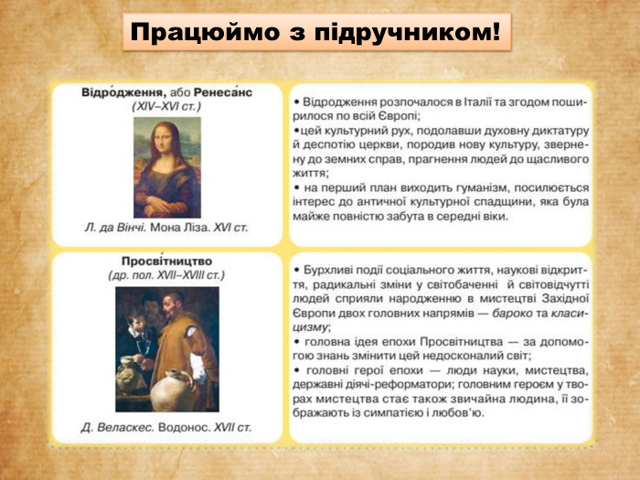 Працюймо з підручником!