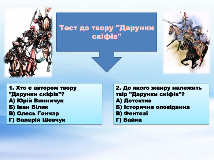 Тест до твору 