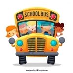 Download Cartoon School Bus And Children With Flat Design for free in 2020  | Cartoon school bus, School bus, Bus cartoon