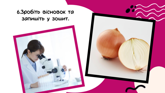 6. Зробіть вісновок та запишіть у зошит.