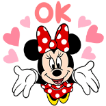 Minnie Mouse Pop-Up Stickers – LINE stickers | LINE STORE