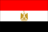 The state symbolics of the Arab Republic of Egypt. Flags. Emblems