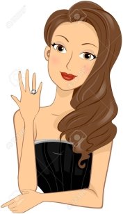 Girl Showing Engagement Ring Royalty Free Cliparts, Vectors, And Stock  Illustration. Image 5922578.