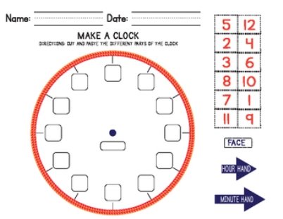 Make a Clock and Time Worksheets FREEBIE by Designs by Miss C | TpT
