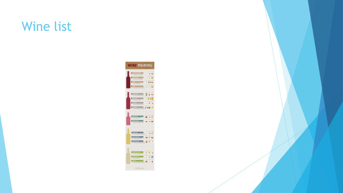 Wine list