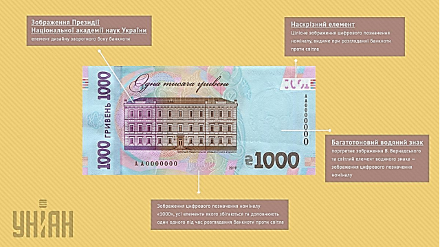 Захисні елементи купюри 1000 грн / інфографіка УНІАН