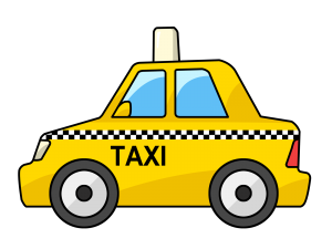 Free Cartoon Yellow Taxi Cab Clip Art | Детские развлечения ...
